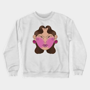 Girl head Crewneck Sweatshirt